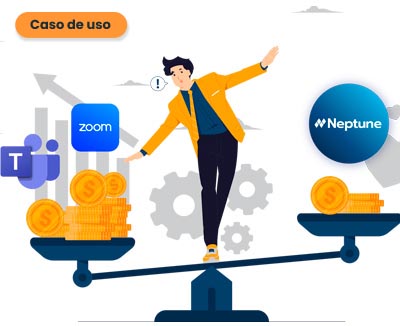 Com Neptune você economiza mais em relação a outras plataformas